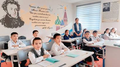 Тақта және дәптермен жұмыстар жүргізілді.